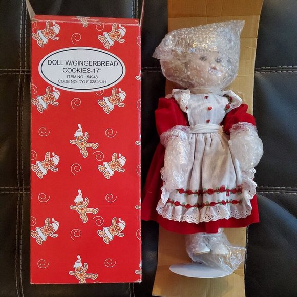 Vintage Doll With Gingerbread Cookies-17